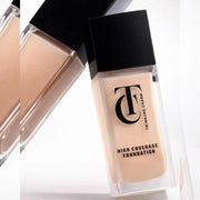 Foundation bottle with 'Twinkling Charm' branding on a white background